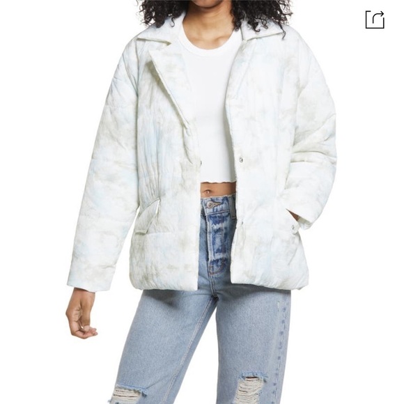 NWT BLANK NYC x REVOLVE Quilted Wrap Jacket in Perfect Day, Size Medium - Picture 6 of 9